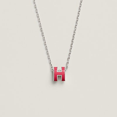 [Okajuri Jewelry]H NECKLACE PINK