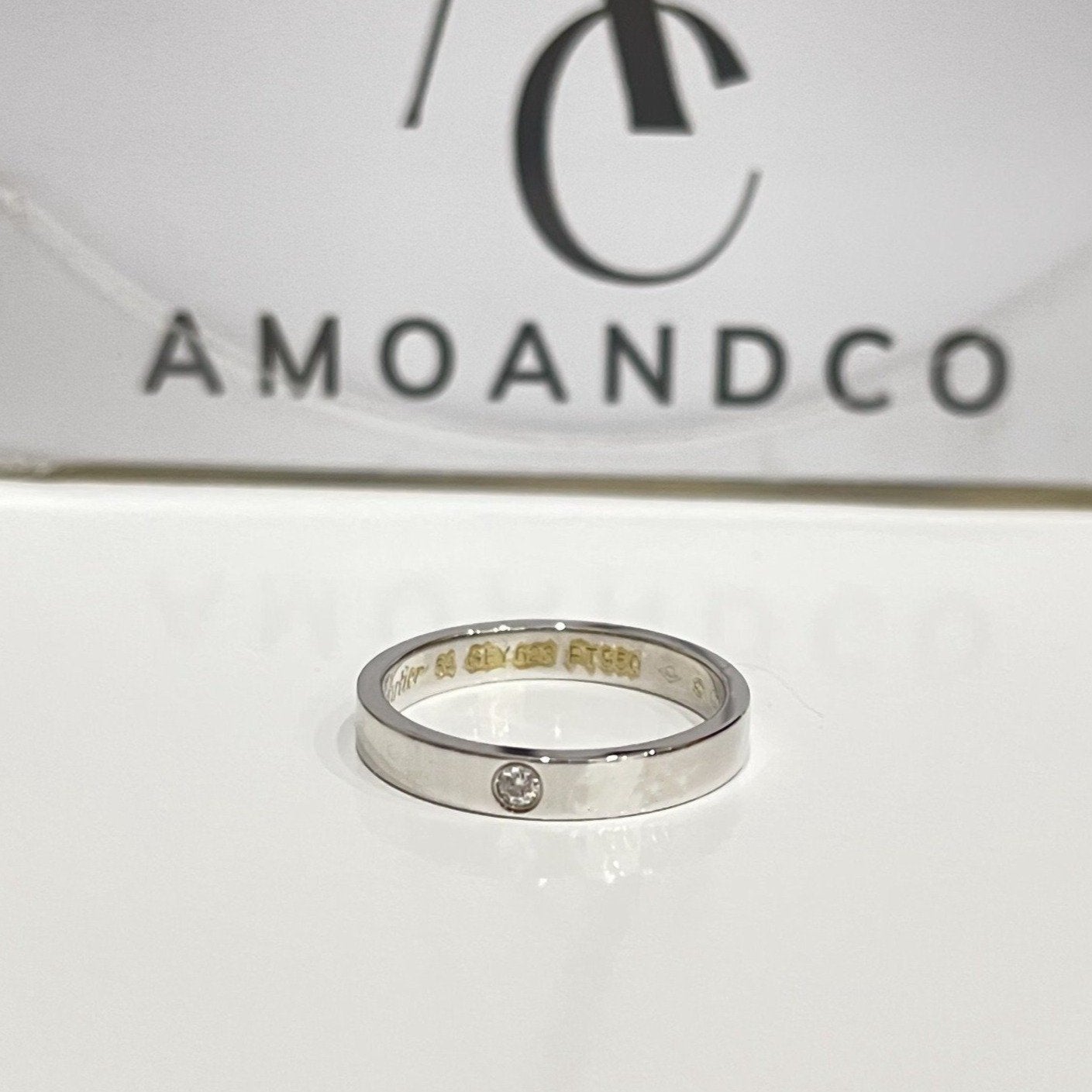 [Okajuri Jewelry]LOVE RING 4MM 1 DIAMOND