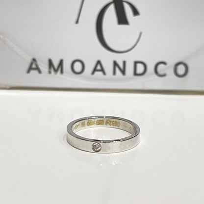 [Okajuri Jewelry]LOVE RING 4MM 1 DIAMOND