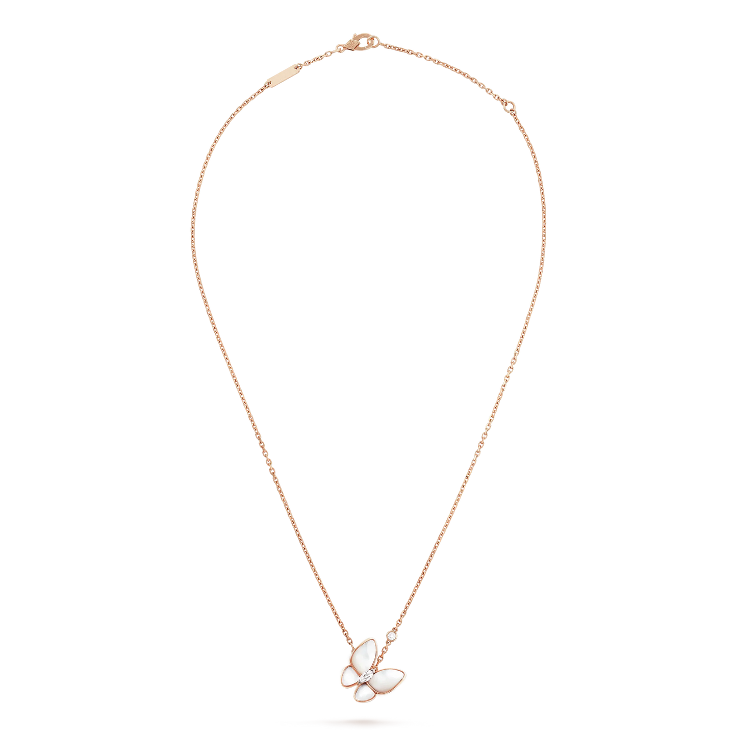 [Okajuri Jewelry]BUTTERFLY MOP DIAMOND NECKLACE