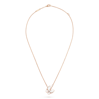 [Okajuri Jewelry]BUTTERFLY MOP DIAMOND NECKLACE