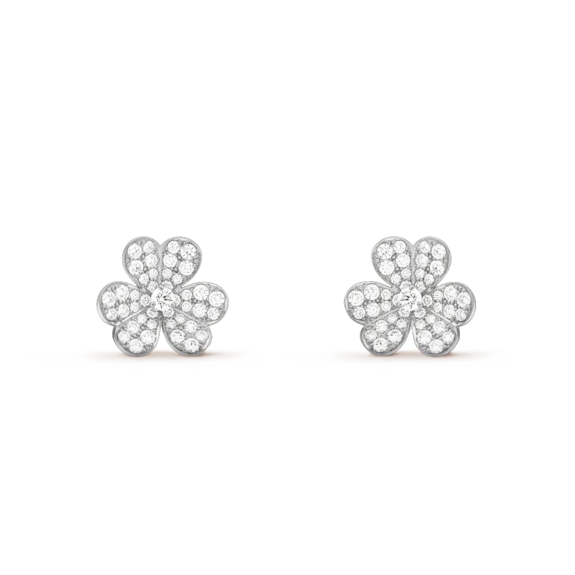 [Okajuri Jewelry]CLOVER COMOS DIAMOND EARRINGS SILVER