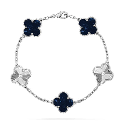 [Okajuri Jewelry]CLOVER 5 MOTIF PIETERSITE BRACELET COLLECTION