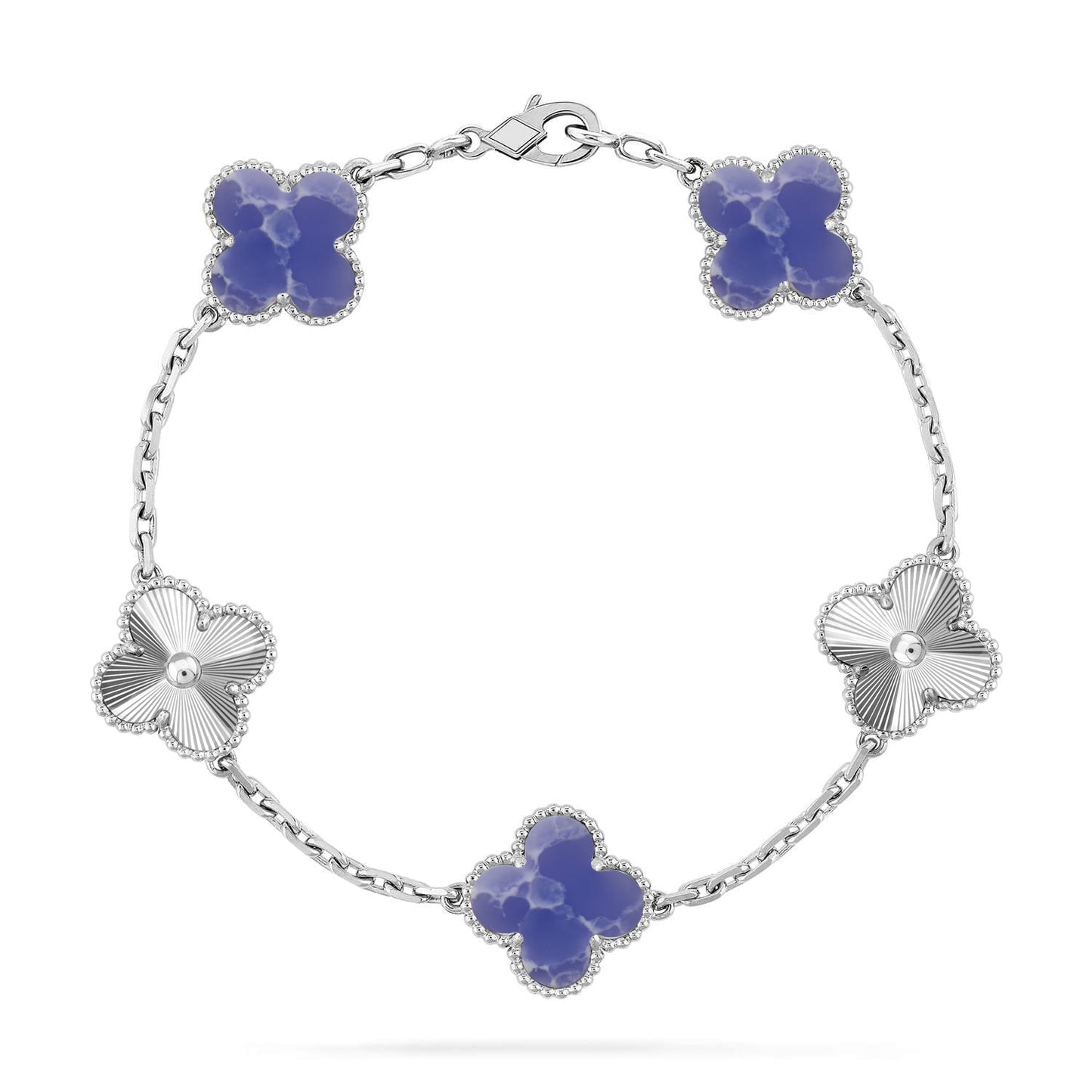 [Okajuri Jewelry] CLOVER 5 MOTIF BLUE VEINS BRACELET COLLECTION