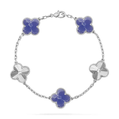 [Okajuri Jewelry] CLOVER 5 MOTIF BLUE VEINS BRACELET COLLECTION
