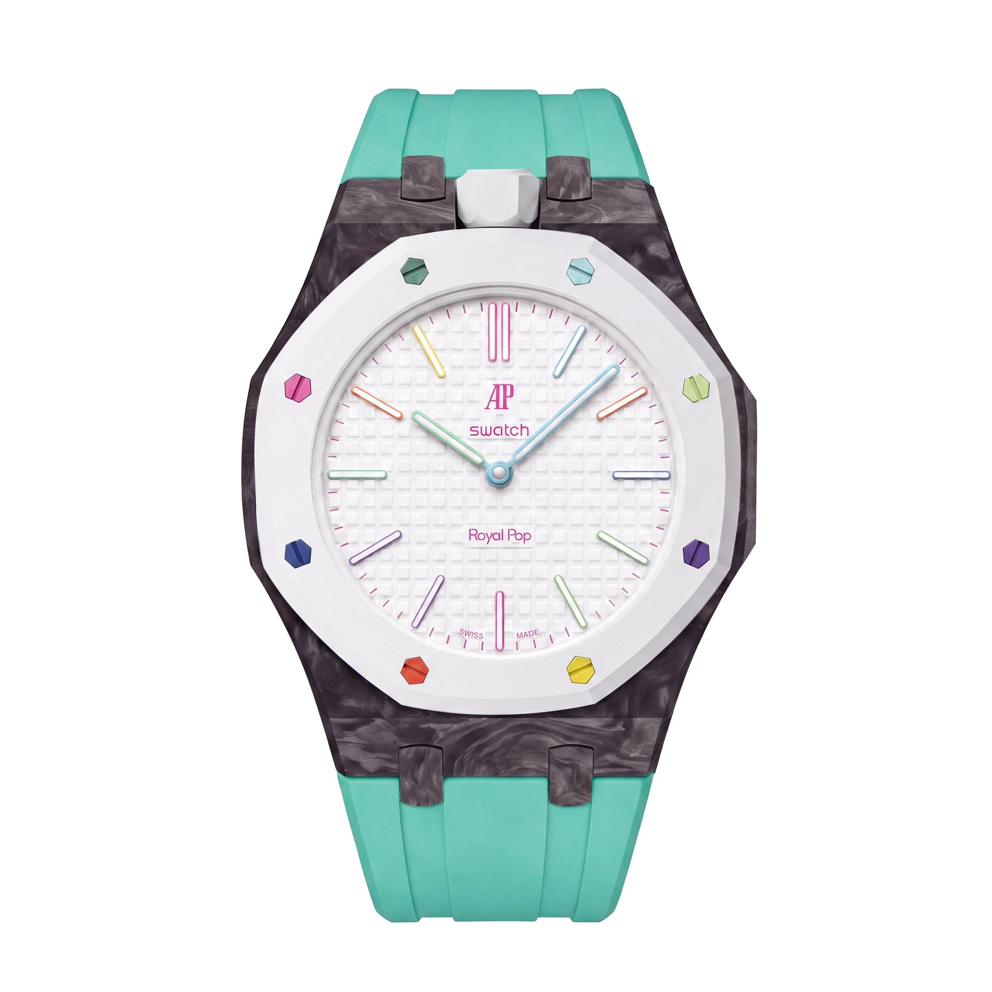 Royal Oak Pop Exclusive Carbon‑fiber Case & Silicone Strap