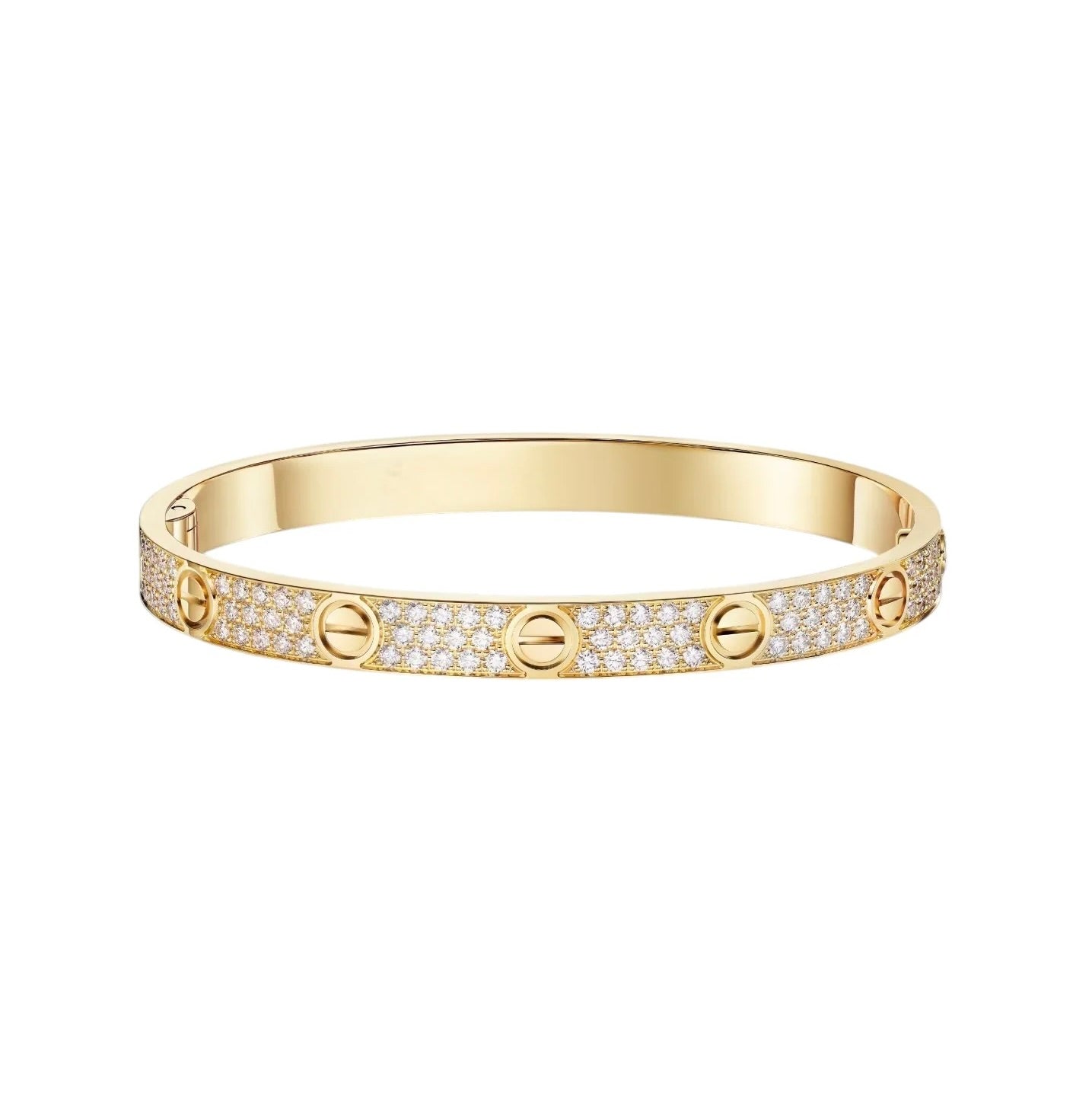 [Okajuri Jewelry] LOVE BRACELET 6.1MM DIAMOND-PAVED