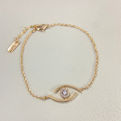 [Okajuri Jewelry]Lucky Eye Pave-Set Diamond Bracelet
