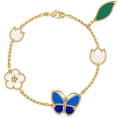 [Okajuri Jewelry]LUCKY SPRING BUTTERFLY 5 MOTIF BRACELET
