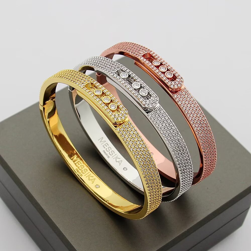 [Okajuri Jewelry]Move Noa Full Pavé Diamond Bangle Bracelet
