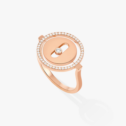 [Okajuri Jewelry]LUCKY MOVE PINK GOLD DIAMOND RING