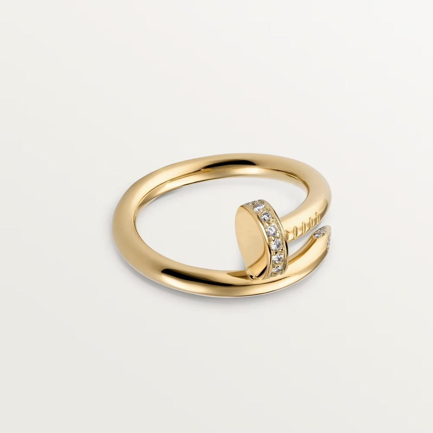 [Okajuri Jewelry] JUSTE RING 2.6MM HALF DIAMOND