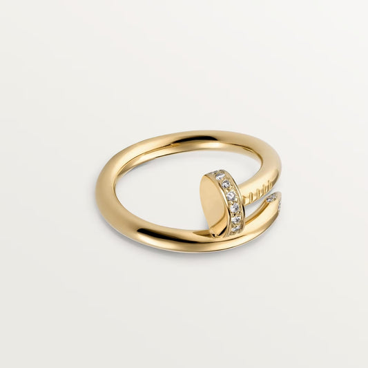 [Okajuri Jewelry] JUSTE RING 2.6MM HALF DIAMOND
