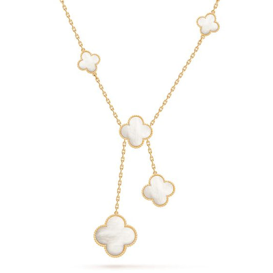 [Okajuri Jewelry]CLOVER MOTHER OF PEARL NECKLACE 6 MOTIF