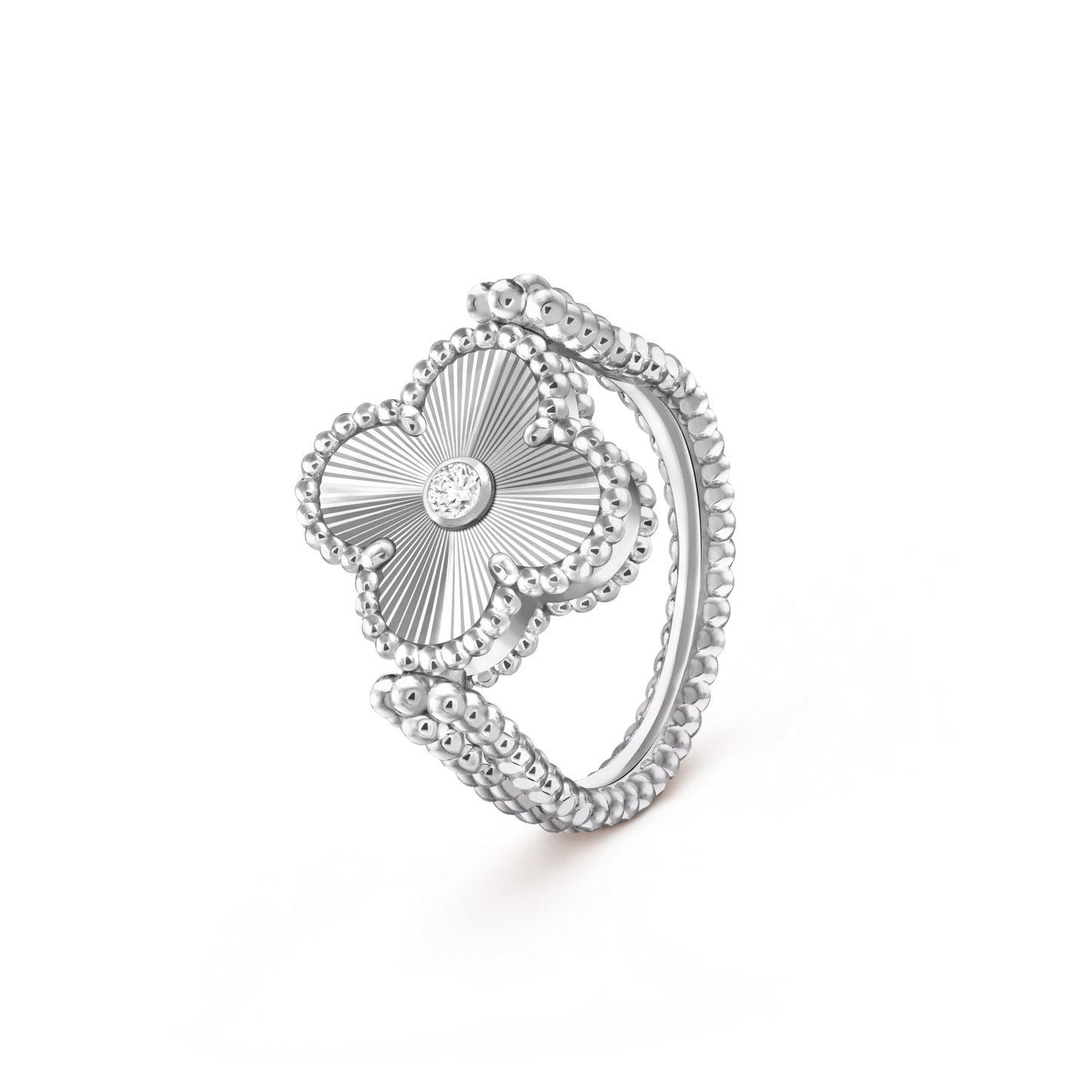 [Okajuri Jewelry] CLOVER RIVERSIBLE RING SILVER COLLECTION