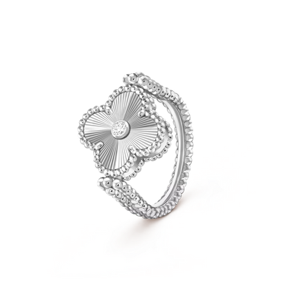 [Okajuri Jewelry] CLOVER RIVERSIBLE RING SILVER COLLECTION