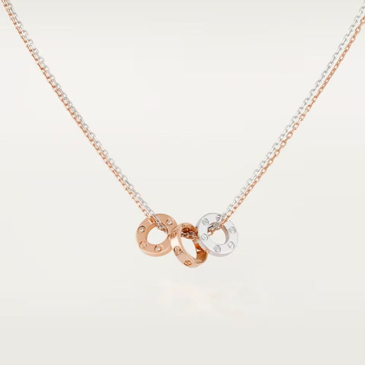 [Okajuri Jewelry] LOVE 6 DIAMOND PENDANT NECKLACE