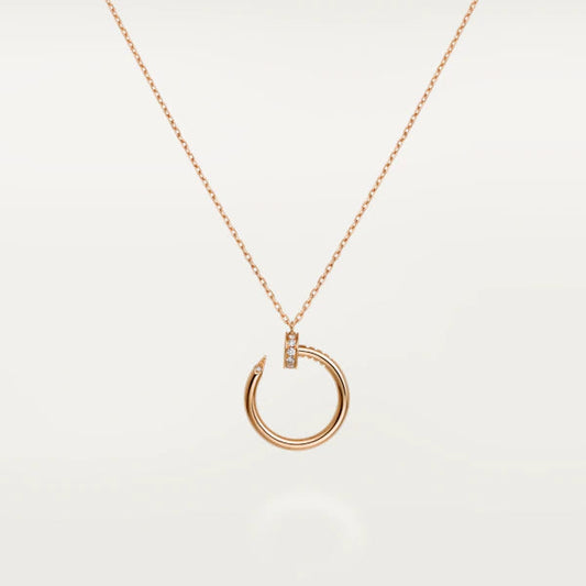 [Okajuri Jewelry]JUSTE NECKLACE PINK GOLD