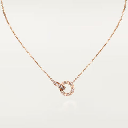 [Okajuri Jewelry] LOVE  FULL DIAMOND PENDANT NECKLACE
