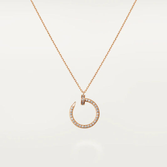 [Okajuri Jewelry]JUSTE NECKLACE PINK GOLD DIAMONDS