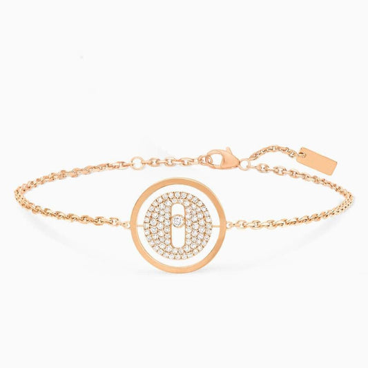 [Okajuri Jewelry]LUCKY MOVE DIAMOND PAVED BRACELET
