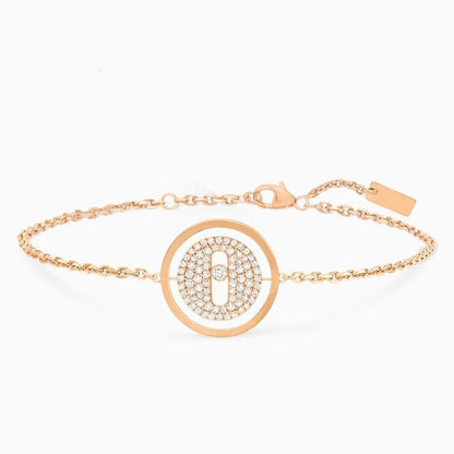 [Okajuri Jewelry]LUCKY MOVE DIAMOND PAVED BRACELET