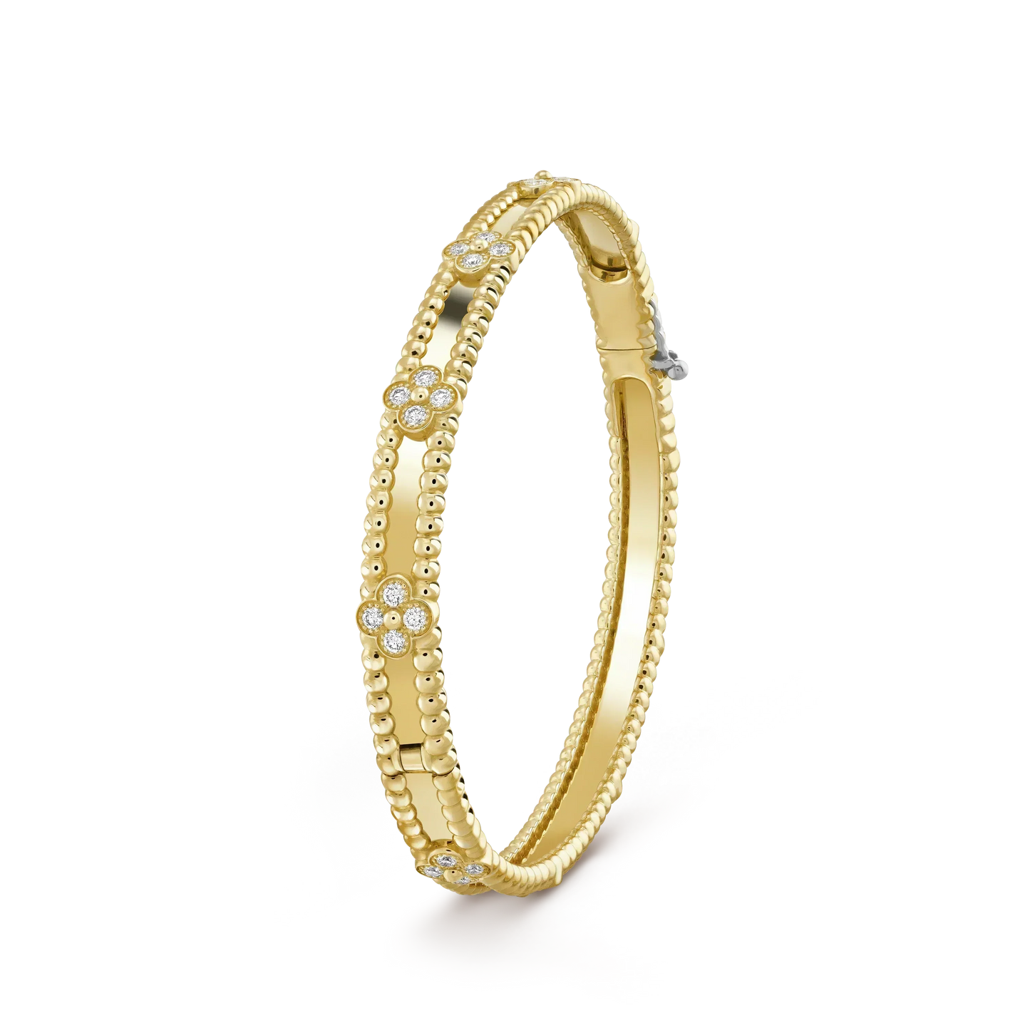 [Okajuri Jewelry]CLOVER BRACELET 4MM DIAMONDS