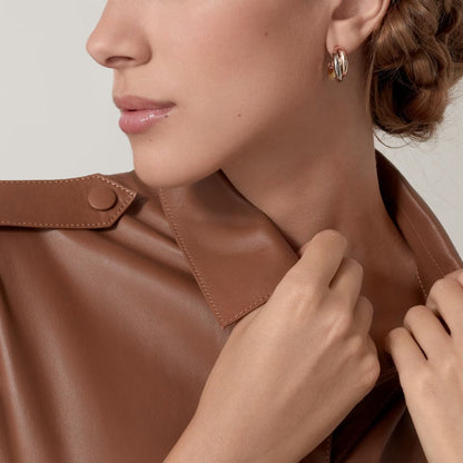 [Okajuri Jewelry] TRINITY ON DIAMOND CLASSIC EARRINGS