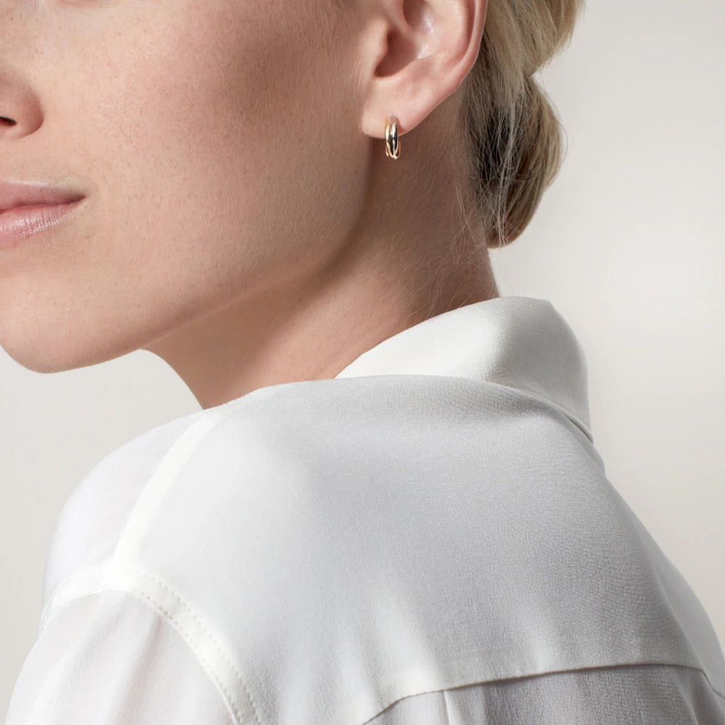 [Okajuri Jewelry] TRINITY ON DIAMOND MINI EARRINGS
