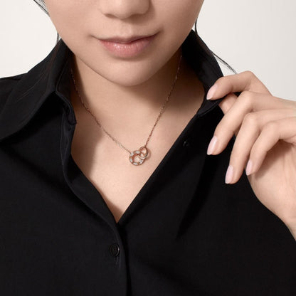 [Okajuri Jewelry] LOVE  FULL DIAMOND PENDANT NECKLACE