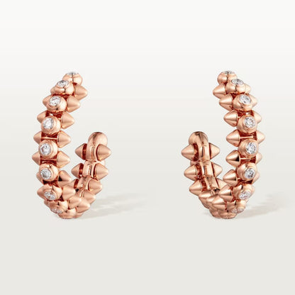 [Okajuri Jewelry] CLASH FULL DIAMOND MEDIUM EARRINGS