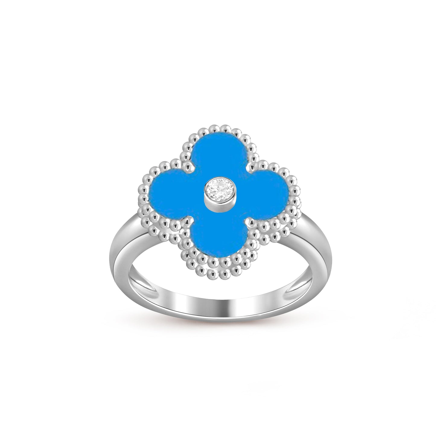 [Okajuri Jewelry] CLOVER SILVER DIOMND RING COLLECTION