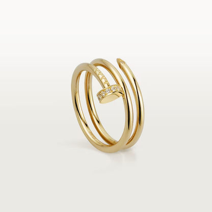 [Okajuri Jewelry] JUSTE RING 4.8MM HALF DIAMOND
