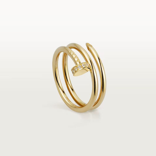 [Okajuri Jewelry] JUSTE RING 4.8MM HALF DIAMOND
