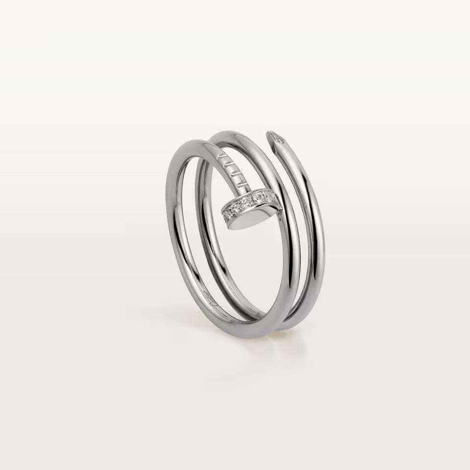 [Okajuri Jewelry] JUSTE RING 4.8MM HALF DIAMOND