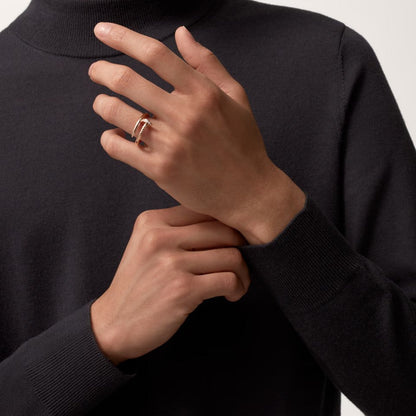 [Okajuri Jewelry] JUSTE RING 2.6MM HALF DIAMOND