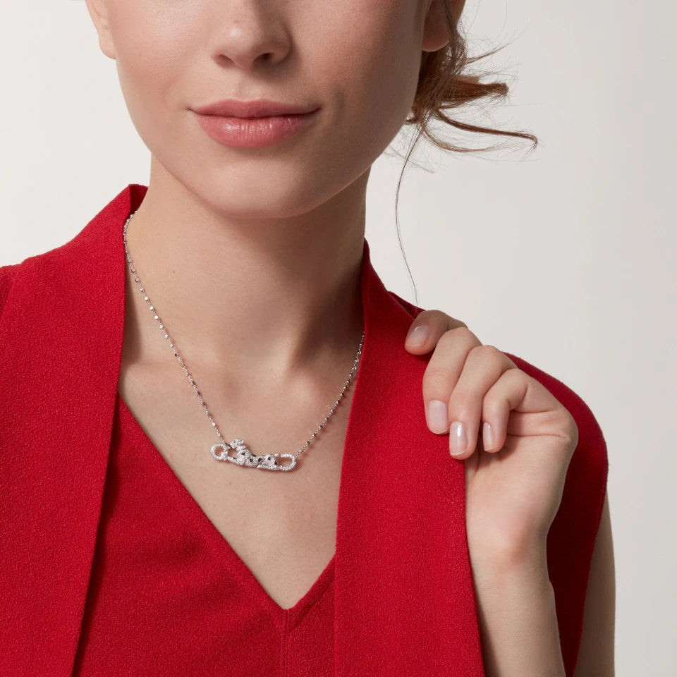 [Okajuri Jewelry] PANTHERE PAVED DIAMOND NECKLACE