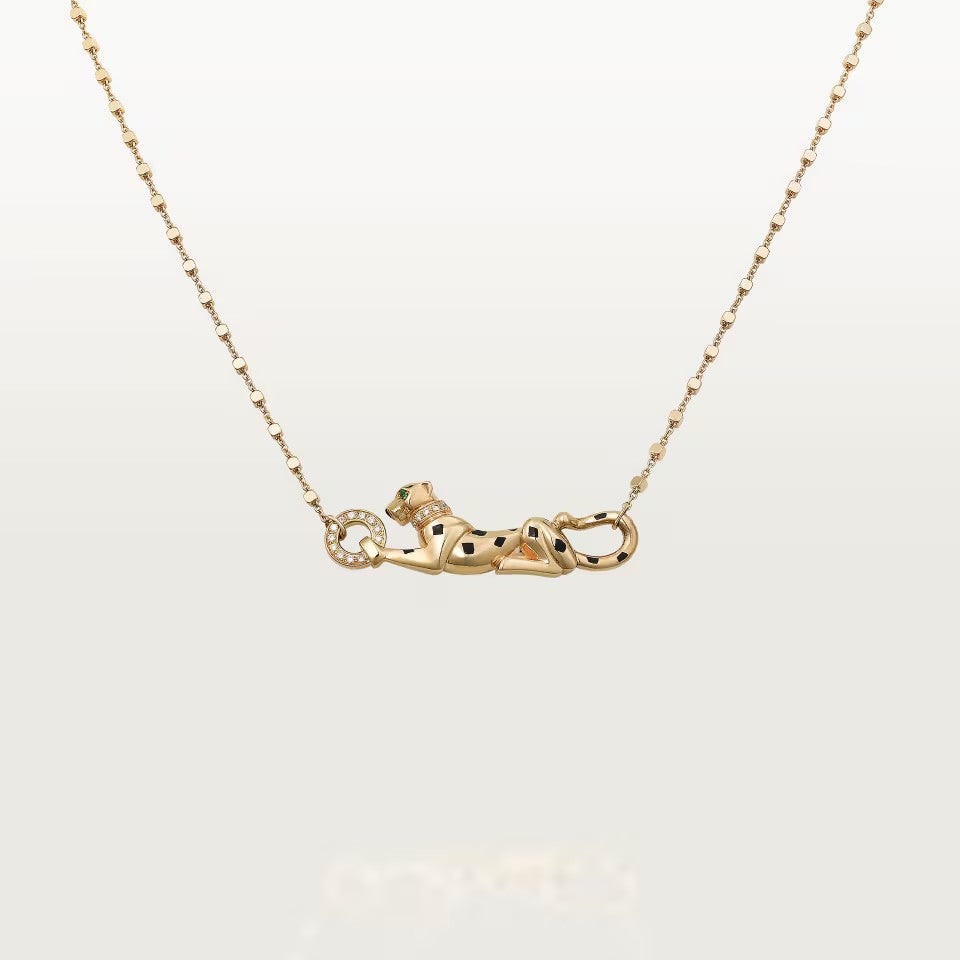 [Okajuri Jewelry] PANTHERE FULL DIAMOND NECKLACE