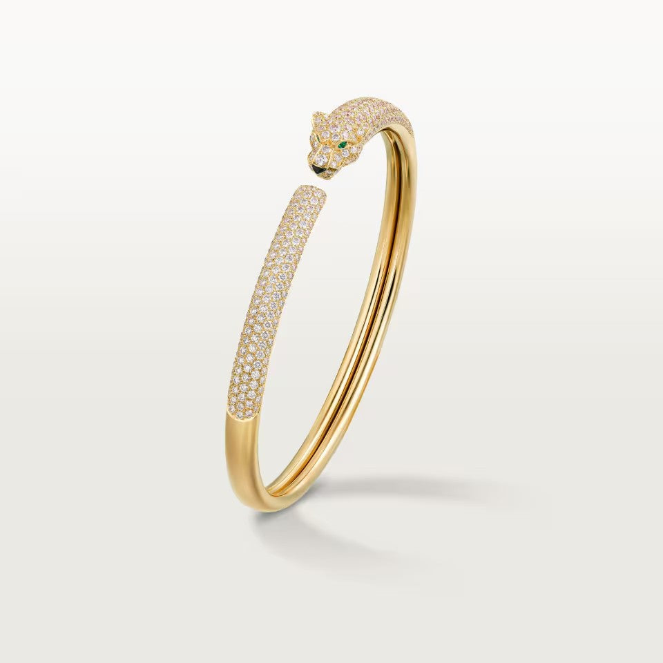 [Okajuri Jewelry] PANTHERE FULL DIAMOND OPEN BRACELET