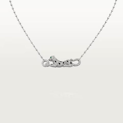 [Okajuri Jewelry] PANTHERE PAVED DIAMOND NECKLACE