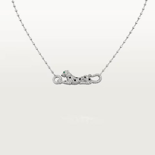 [Okajuri Jewelry] PANTHERE PAVED DIAMOND NECKLACE