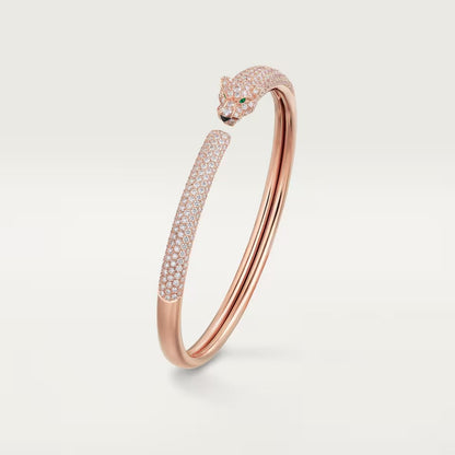 [Okajuri Jewelry] PANTHERE FULL DIAMOND OPEN BRACELET