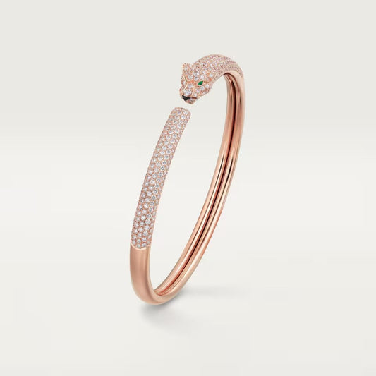 [Okajuri Jewelry] PANTHERE FULL DIAMOND OPEN BRACELET
