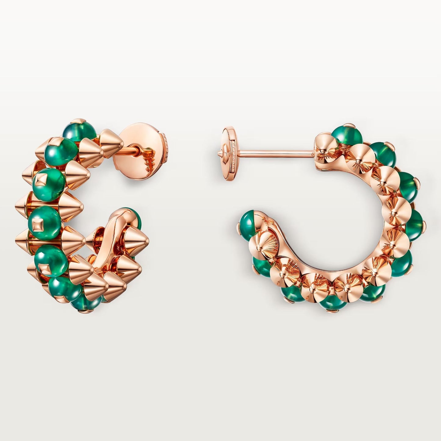 [Okajuri Jewelry] CLASH 7.9MM AGATE CHALCEDONY EARRINGS
