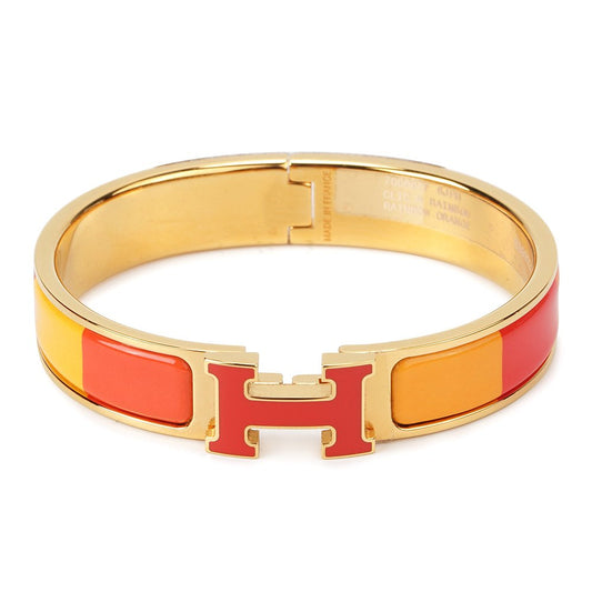 [Okajuri Jewelry]H BRACELET ORANGE RAINBOW CERAMIC