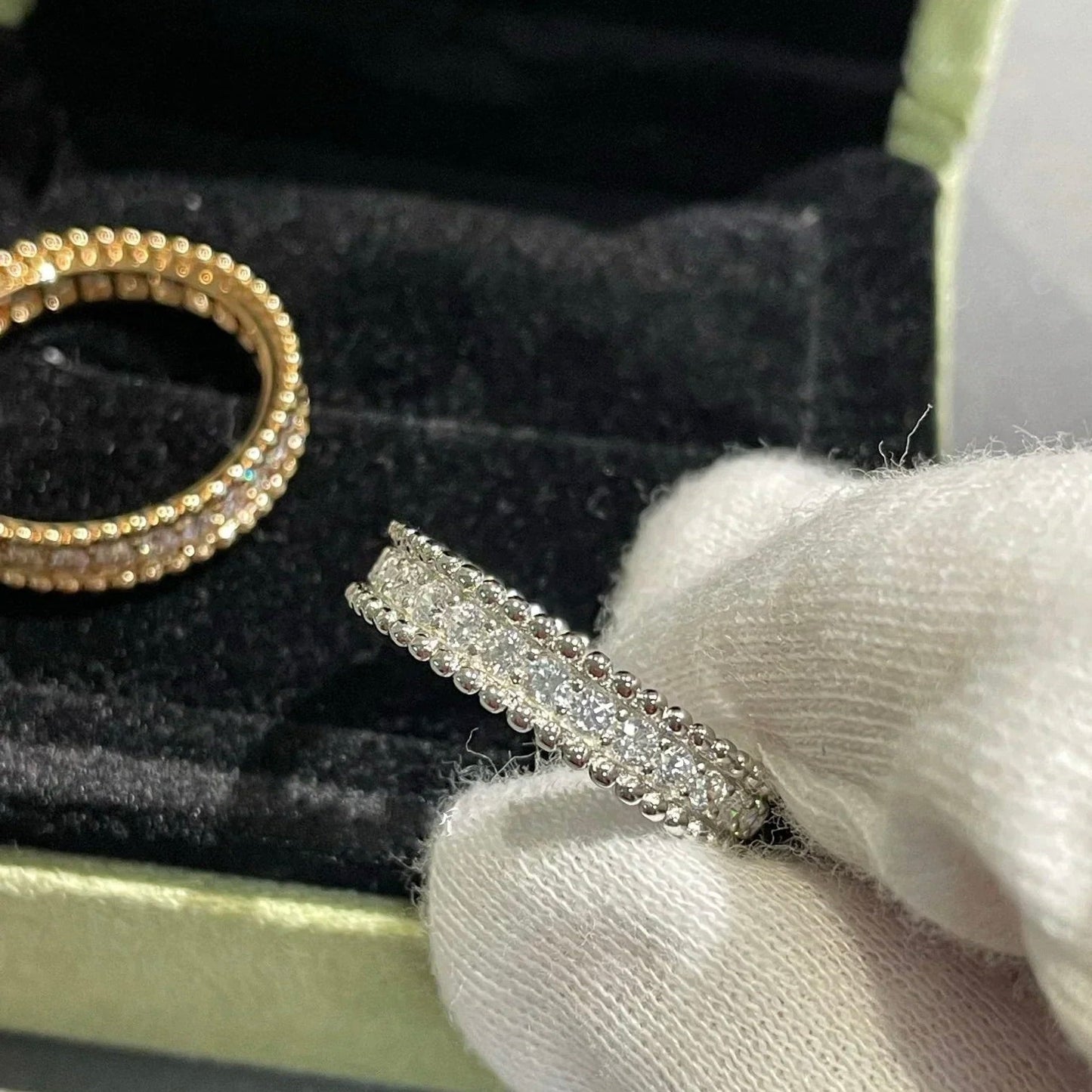 [Okajuri Jewelry]PERLEE DIAMOND ROSE GOLD RING