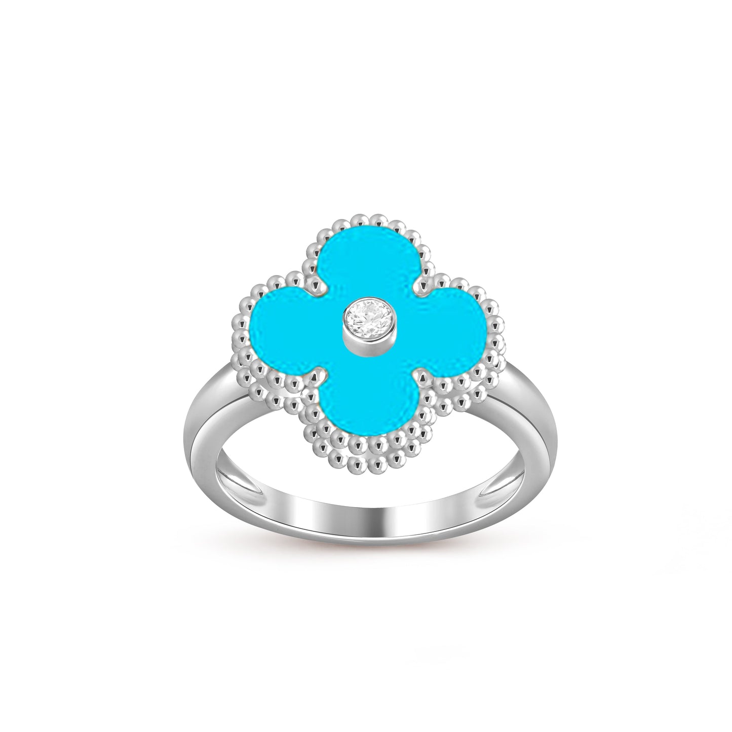[Okajuri Jewelry] CLOVER SILVER DIOMND RING COLLECTION