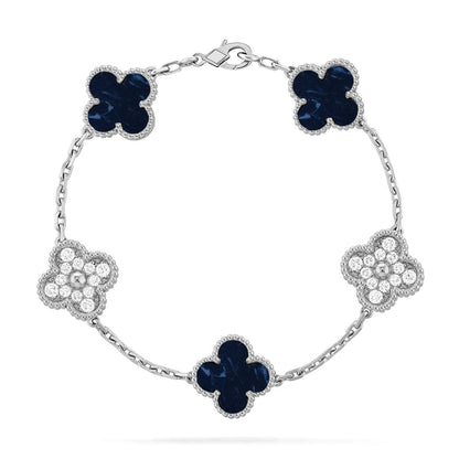 [Okajuri Jewelry]CLOVER 5 MOTIF PIETERSITE BRACELET COLLECTION