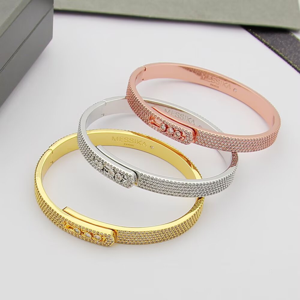 [Okajuri Jewelry]Move Noa Full Pavé Diamond Bangle Bracelet