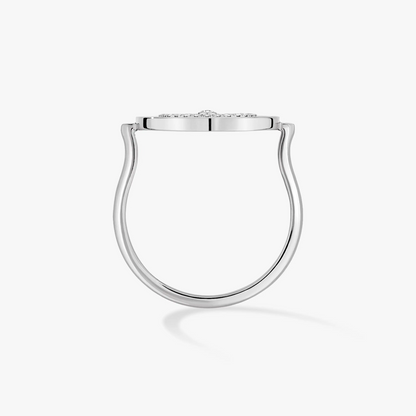 [Okajuri Jewelry]LUCKY MOVE PAVED SILVER DIAMOND RING